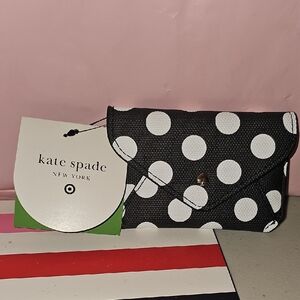 Kate Spade Black and White Polka Dot Coin Purse
